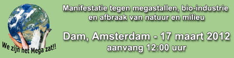 17 maart - Manifestatie tegen megastallen - Dam Amsterdam