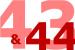 Aanbiedingen in maten 43 en 44