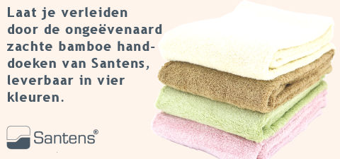Ultrazachte bamboe handdoeken van Santesa.