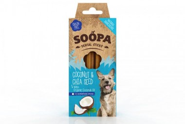 Soopa Dental Sticks - Kokosnoot en Chiazaad