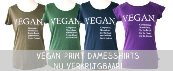 Vegan Print damesshirts