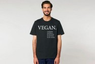 Vegan Print T-shirt - Black