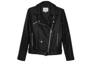 Draden Vegan Leather Jacket - Black