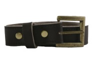 Style D - Lorica Riem - bruin, Koperkleurige gesp