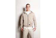 Hooded Sweatvest Vance - Dust