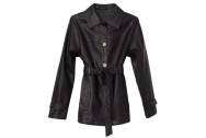 Bria Vegan Leather Jacket - Black
