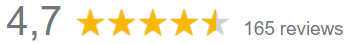 4.7 rating op meer dan 200 reviews