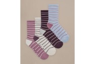BAM Bamboo Clothing Womens Everyday Sock Striped – 4 Pack
