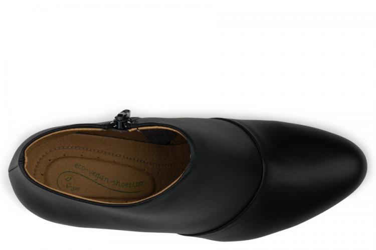 Eco Vegan Shoes Anna Bootee - Black (Wide Fit)