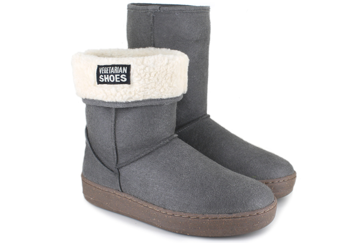 Vegetarian Shoes Snugge Boot - Grey