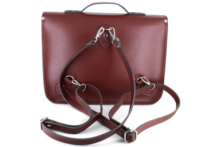 Vegetarian Shoes Tas - Cycle Satchel - Cherry Red