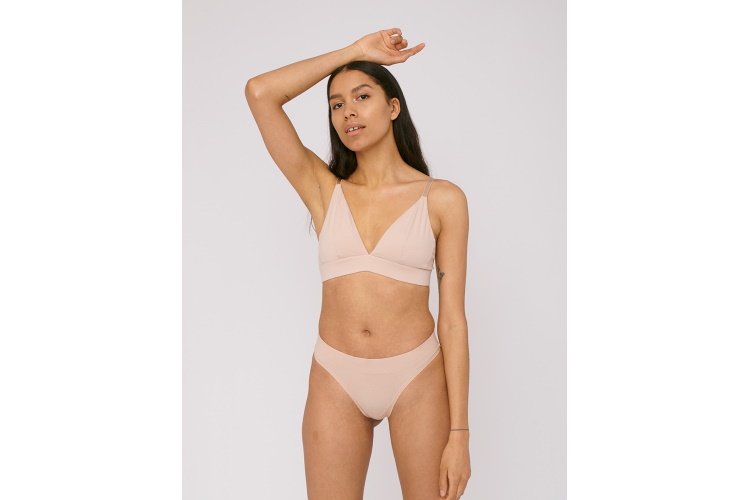 Organic Basics Organic Cotton Thong 2-pack - Rose Nude