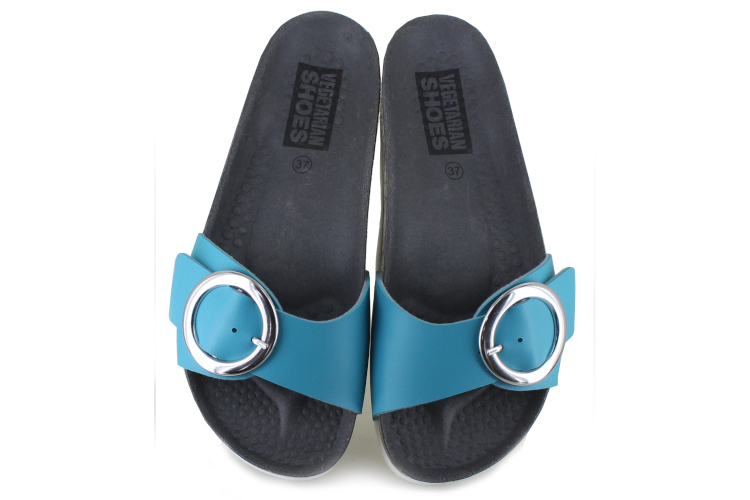 Vegetarian Shoes Dana Sandal - Blue