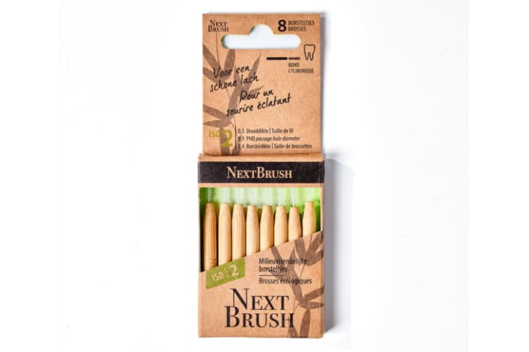 NextBrush Bamboe interdentale ragertjes ISO 2 - Groen