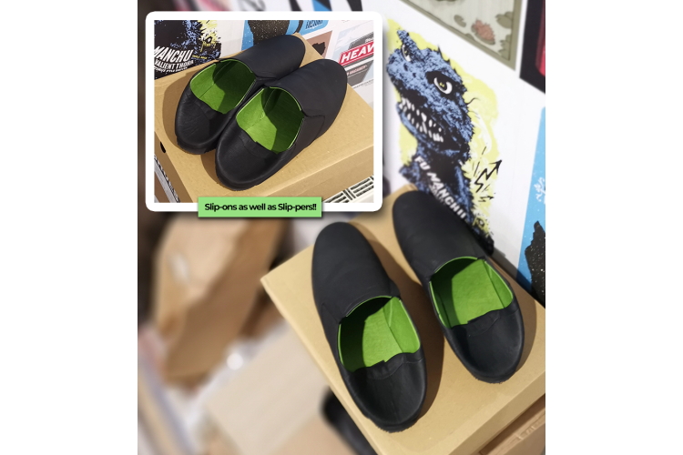 Vegetarian Shoes Travel Slipper - Black
