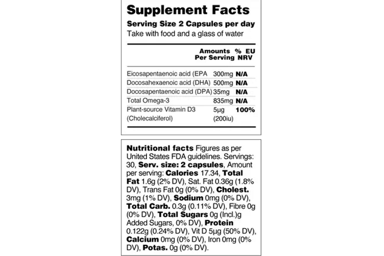 Vegetology Omega-3 EPA DHA