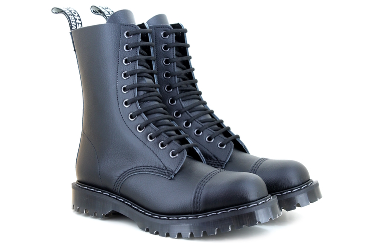 Vegetarian Shoes Airseal 11 eye Boot - Black