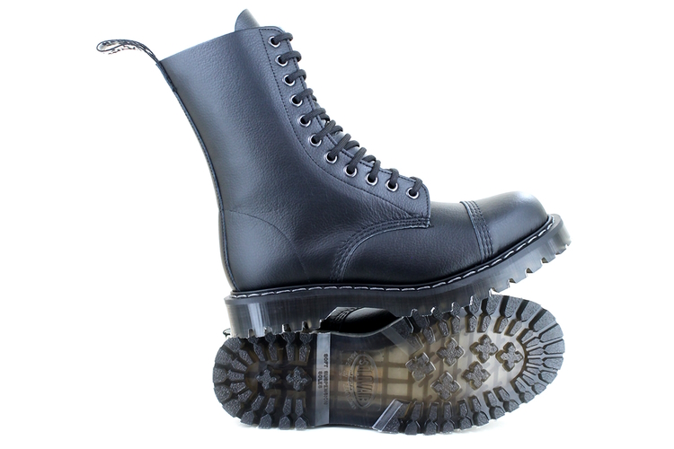 Vegetarian Shoes Airseal 11 eye Boot - Black