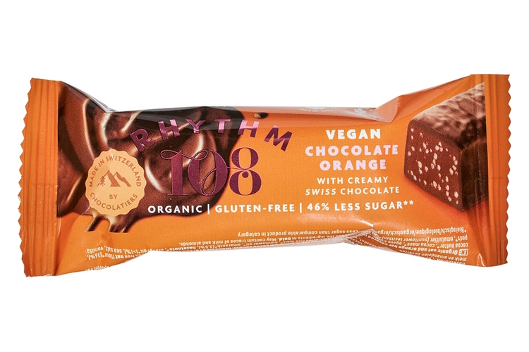Rhythm 108 Vegan Chocolate Orange bar