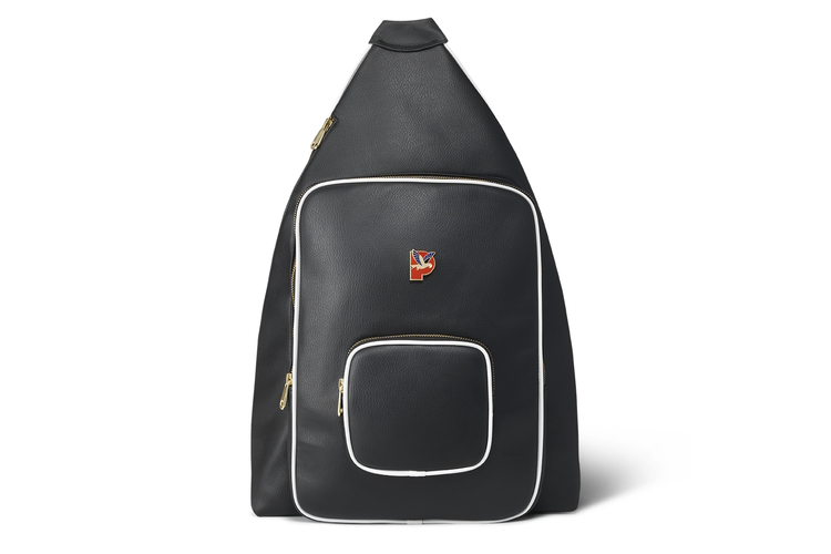 Retro Slingbag Bird Voor Linkshandigen Black