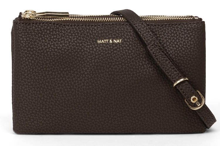 Matt & Nat Crossbody Bag Purity Triplet - Truffle