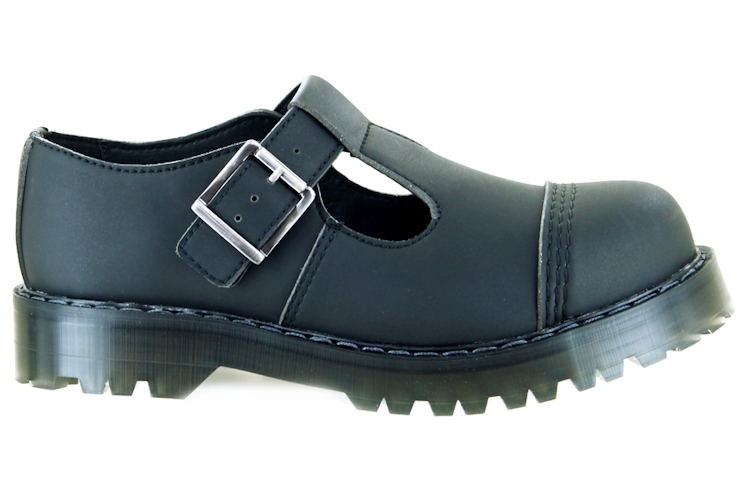 Vegetarian Shoes VST Bar Sandal – Black