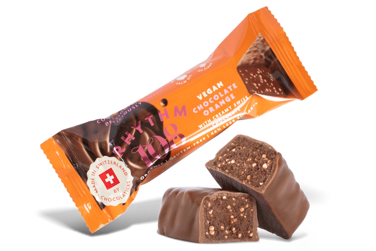 Rhythm 108 Vegan Chocolate Orange bar