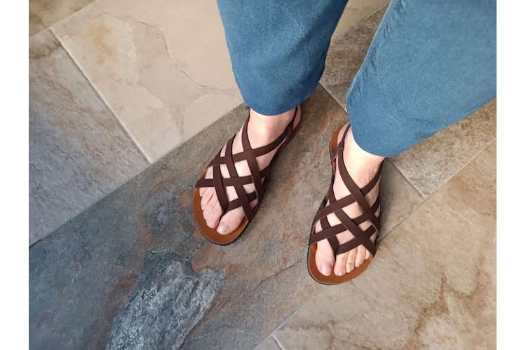 BioWorld Footwear Barefoot Sandaal Adriano - Suede Brown