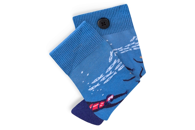 A-dam Sokken Blue Underwater