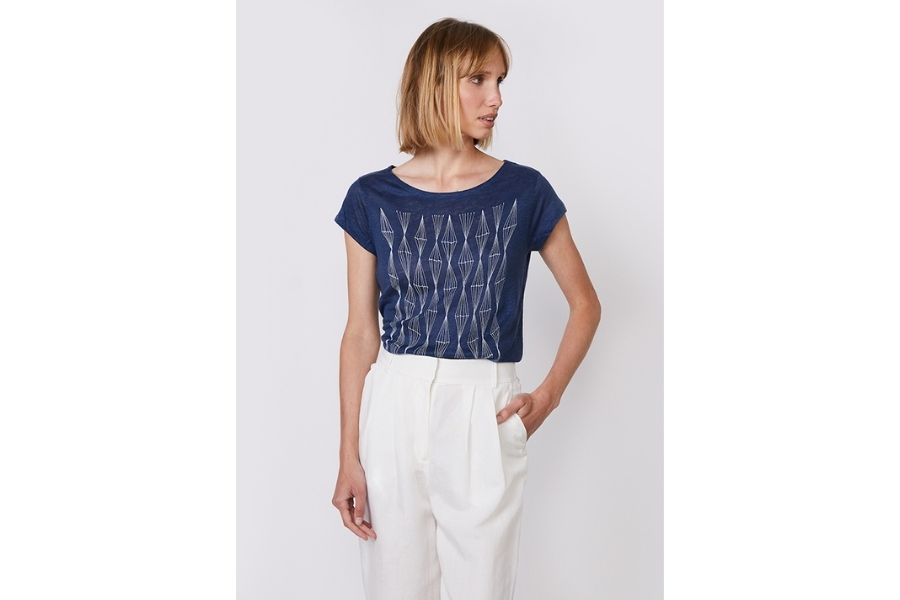 Päälä T-Shirt Modern Lace - Scandinavian Blue