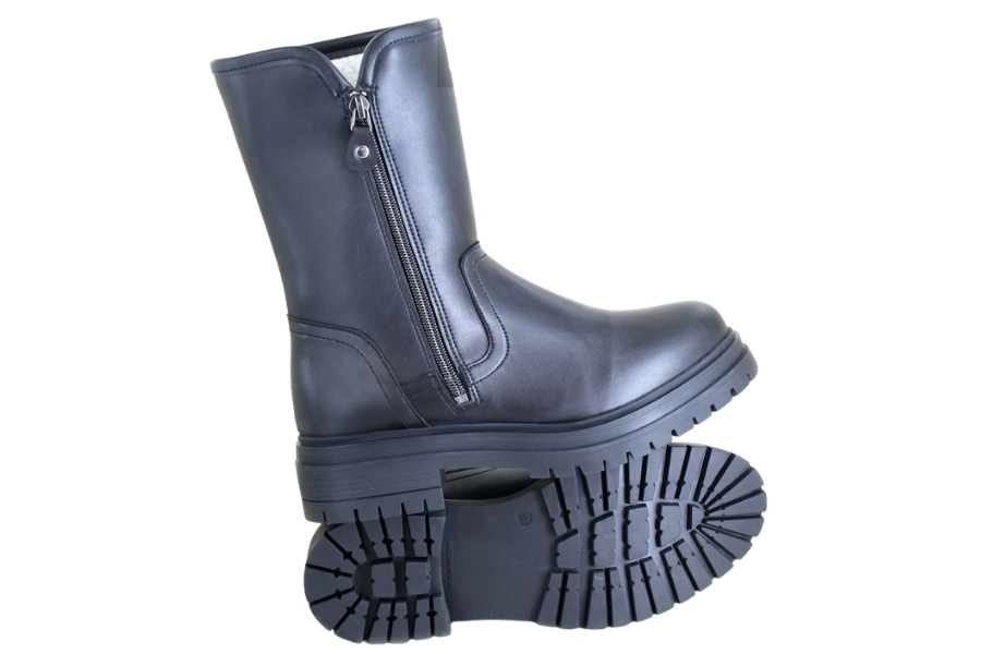 Vegetarian Shoes Frieda Boot (Black)