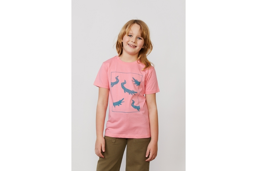 Päälä Kindershirt Crocodiles - Pink Joy
