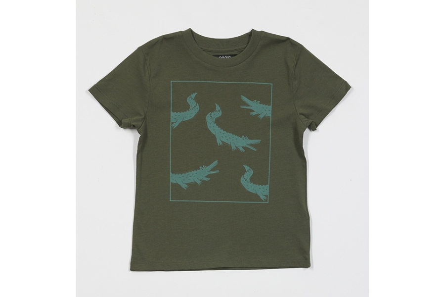 Päälä Kindershirt Crocodiles - Khaki