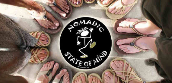 De slippers en sandalen van Nomadic State of Mind; Ook verkrijgbaar bij VEGA-LIFE