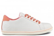 Eco Vegan Shoes Sneaker - White-Coral