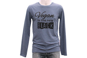 vega-life vegan-is-the-new-black-longsleeve-dark-heather-blue