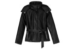 Lisbon Vegan Leather Jacket - Black