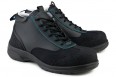 Eco Vegan Shoes Ankle Boot S3-SRC Black/Blue Trim