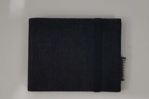 Portemonnee Zwart Denim - 9 cards