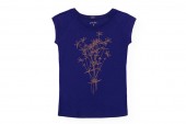 Päälä Raglan Shirt Wildflower Bouquet - Peacock Blue