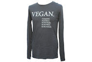 vega-life vegan print longsleeve antracite 