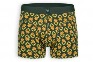 A-dam Boxer 70's Flowers - Green/Orange