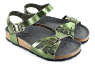 vegetarian shoes paros sandal metallic