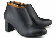 Eco Vegan Shoes Anna Bootee - Black (Wide Fit)