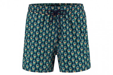 A-dam Swim Shorts Peacock Pierce