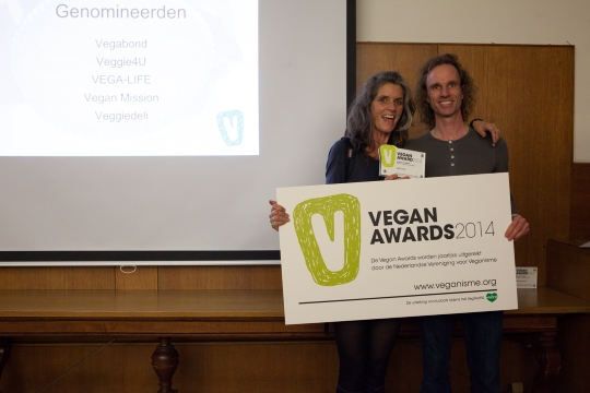VEGA-LIFE is winnaar Vegan Award 2014 Beste Vegan Friendly (web)shop