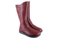 vegetarian shoes action-boot-cherry-red