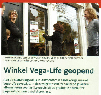 Leven december 2008 - Winkel Vega-Life geopend