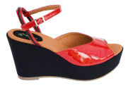 Eco Vegan Shoes - Wedge Red
