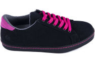 Eco Vegan Shoes - Sneaker Black Hot Pink